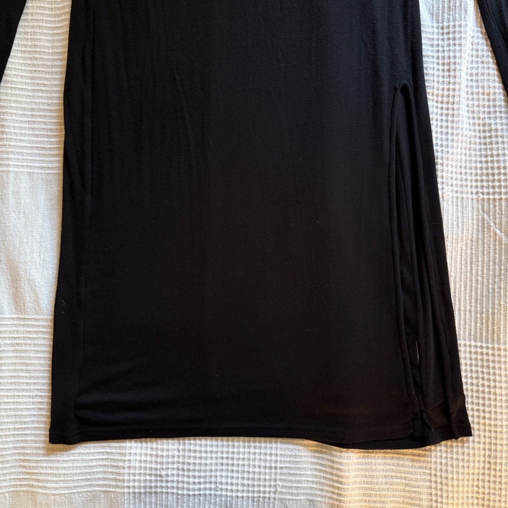 GAP Ribbed Modal Mockneck Midi Dress - Picture 4 of 4